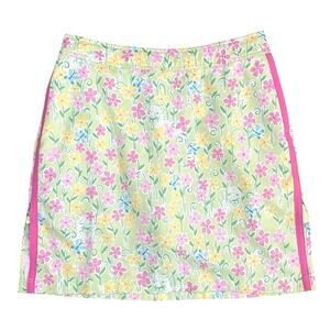 VTG Lilly Pulitzer On The Prowl Tiger Butterfly Skort S Adjustable Waist Mod
